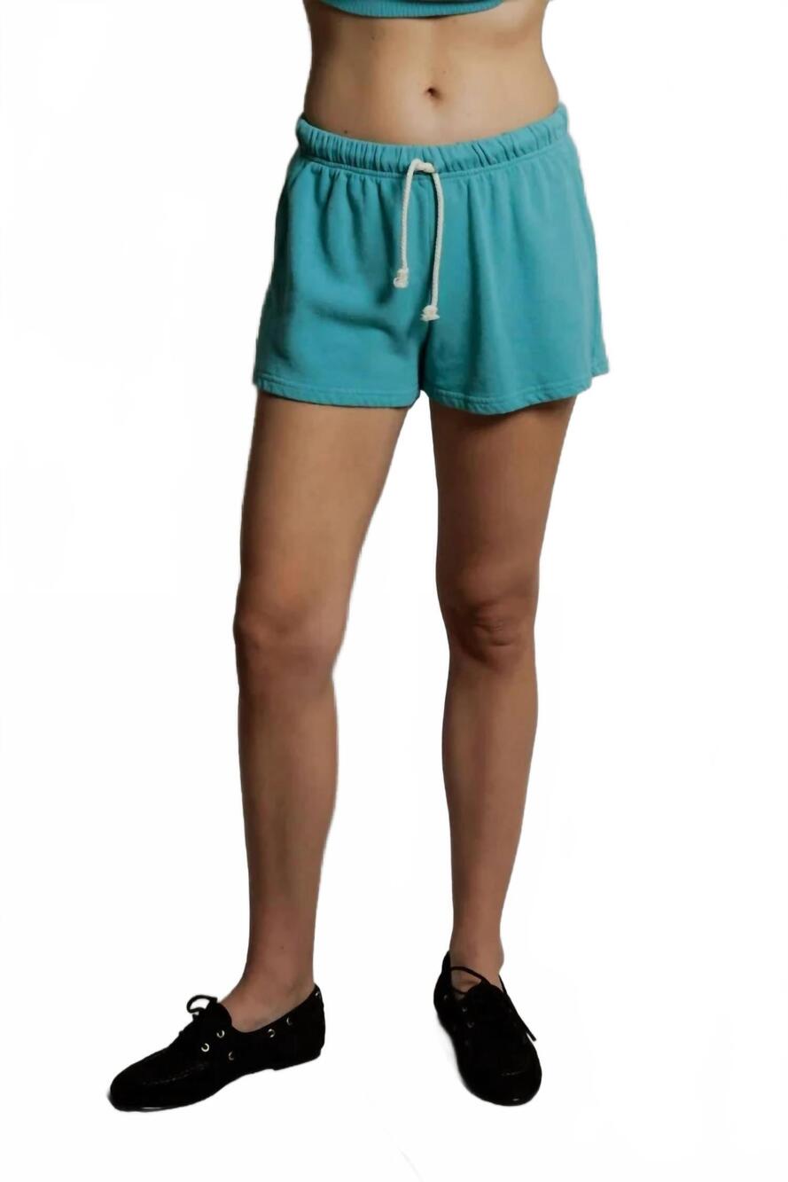 NEW PERFECTWHITETEE layla sweatshorts in teal blue